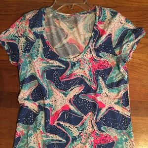 Lilly Pulitzer Starstruck Dori tee sz small
